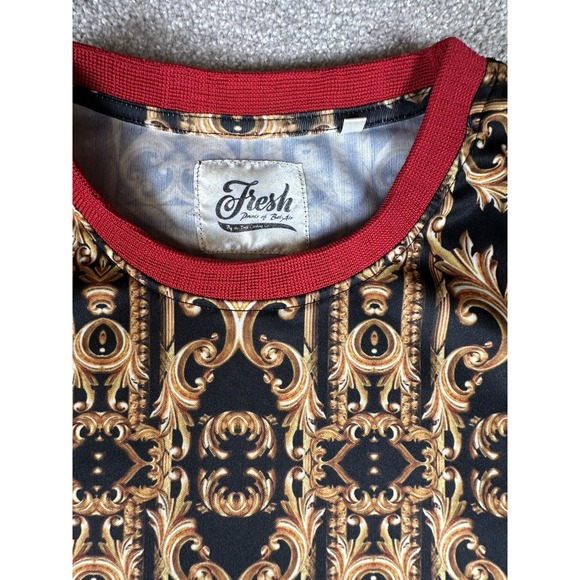 Fresh Prints Shirt Print Bel-Air Men's X-Large Drill Retro Clothing Money - Picture 3 of 9